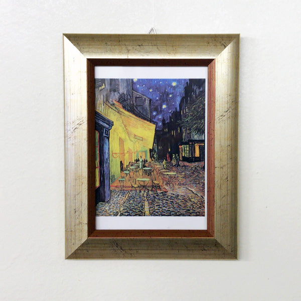 Wall-mounted photo frame, amber gold, postcard size, A6, antique, wedding gift, baby gift, interior decoration, original