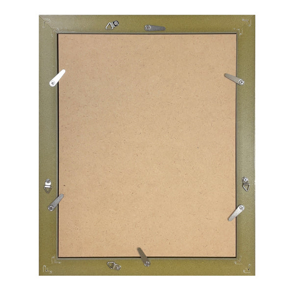 Picture Frame, Postcard Matted Inch Frame, Amber Gold, Wall Mounted, Office Interior, Original