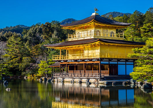 Postcard Japanese Landscape "Kinkakuji Temple" 105 x 150 mm Color Photo Tourist Attraction Postcard