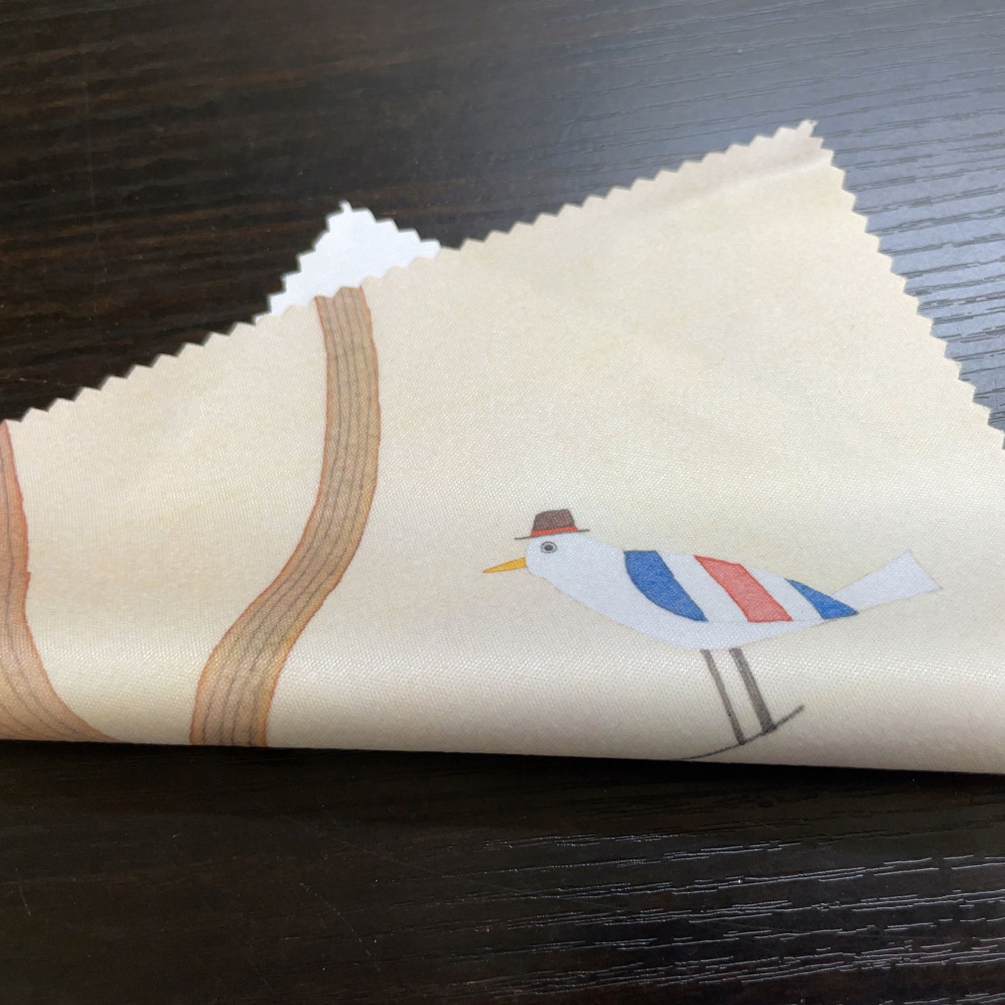 クリーニングクロス4枚セット4 山田和明 モノポの巣 150×150mm 鳥 絵本作家 楽器柄