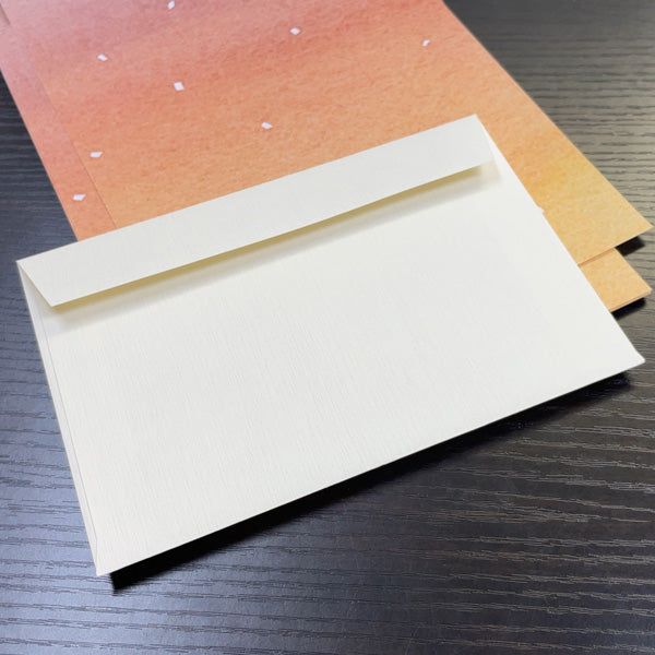 Letter set by Kazuaki Yamada, Monopo no Su "The Other Side of Happiness" illustration, 10 sheets of letter paper, 5 envelopes