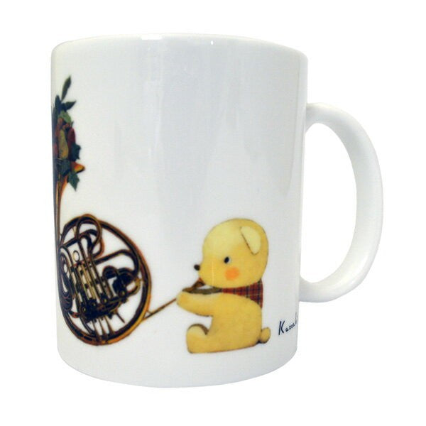 Mug Kazuaki Yamada "Bear Horn" Picture Book Author Animal Musical Instrument