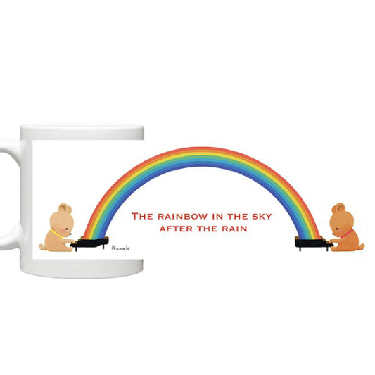 Mug Kazuaki Yamada "Bear Rainbow" Picture Book Author Animal Musical Instrument