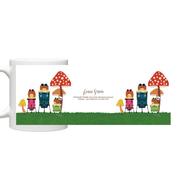 Mugs Kazuaki Yamada "Ann, Petit and Pake" Picture book author Animals Musical instruments Teacups