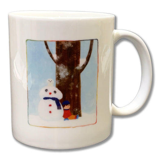 Mug Kazuaki Yamada "On a Snowy Day I'm a Snowman" Illustration Picture Book Author Animal Musical Instrument Teacup