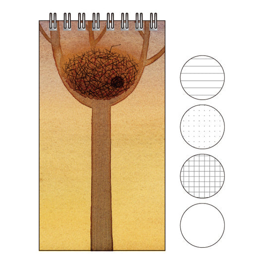 Multi-notebook by Kazuaki Yamada Monopo no Su "Twilight" Lined, dotted, grid, plain, illustration, memo pad