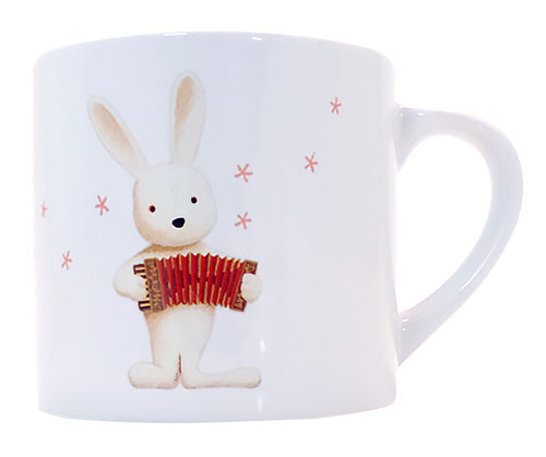 Mug Kazuaki Yamada "Rabbit Accordion" Picture Book Author Animal Musical Instrument