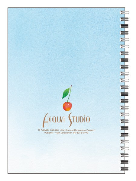 A5 Ring Notebook Kazuaki Yamada "Eight Cherries" 60P Picture Book Author Animals Musical Instruments Stationery