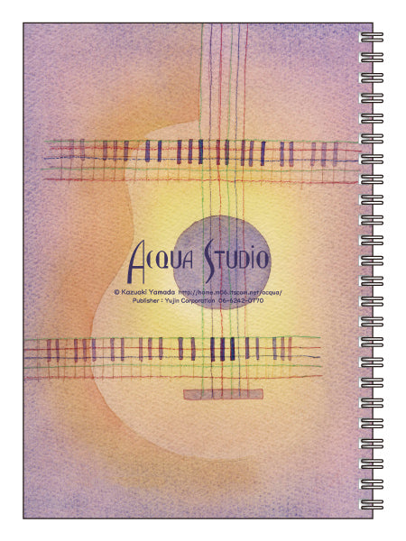 A5 Ring Notebook Kazuaki Yamada "Another Night" 60 Pages Picture Book Author Animals Musical Instruments Stationery