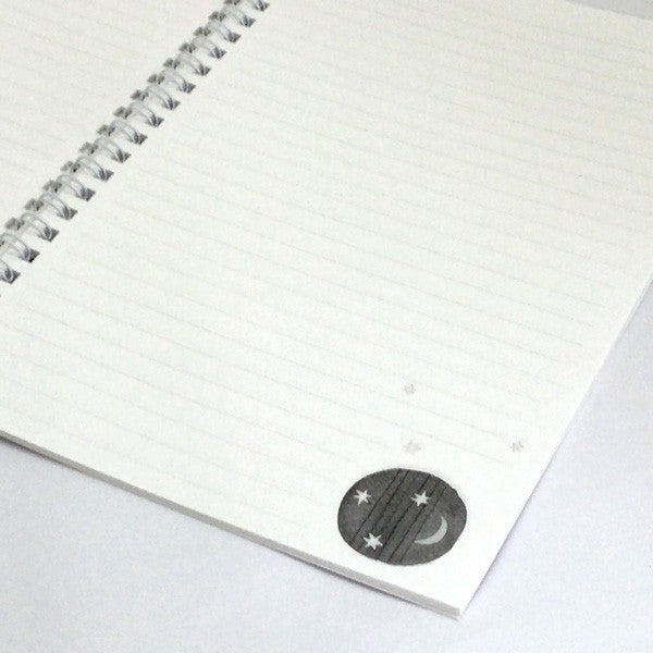A5 Ring Notebook Kazuaki Yamada "Another Night" 60 Pages Picture Book Author Animals Musical Instruments Stationery