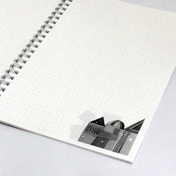 A5 Ring Notebook Kazuaki Yamada "Brussels in December" 60 Pages Picture Book Author Animals Musical Instruments Stationery