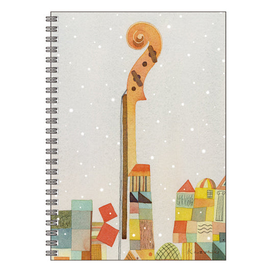 A5 Ring Notebook Kazuaki Yamada "Brussels in December" 60 Pages Picture Book Author Animals Musical Instruments Stationery
