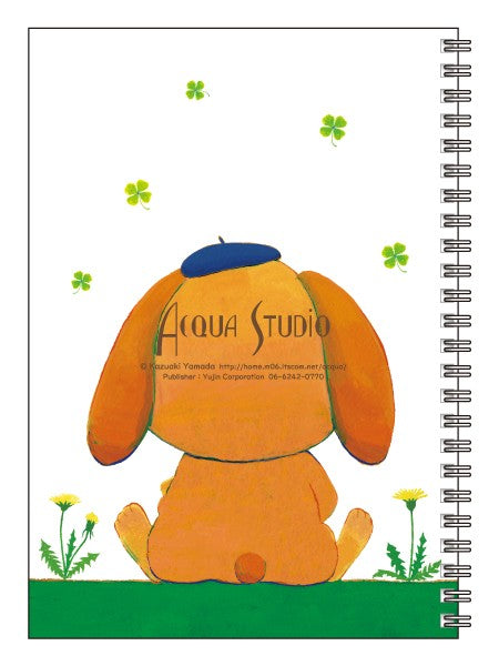 A5 Ring Notebook Kazuaki Yamada "Lop-kun the floppy-eared rabbit" 60 pages Picture book author Animals Musical instruments Stationery