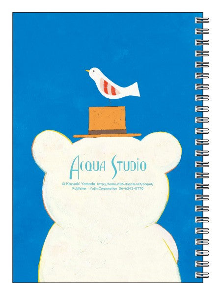 A5 Ring Notebook Kazuaki Yamada "My Ukulele" 60 Pages Picture Book Author Animals Musical Instruments Stationery