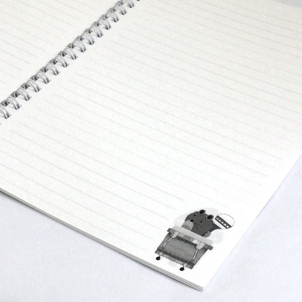A5 Ring Notebook Kazuaki Yamada "Anne, Petit and Pake" 60 Pages Picture Book Author Animals Musical Instruments Stationery