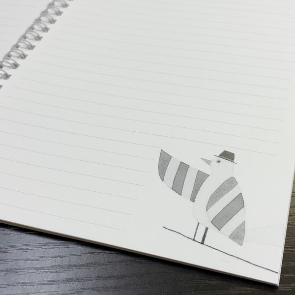 A5 Ring Notebook Kazuaki Yamada Monopo no Su "Move Forward" 60P Illustration Ruled Notepad