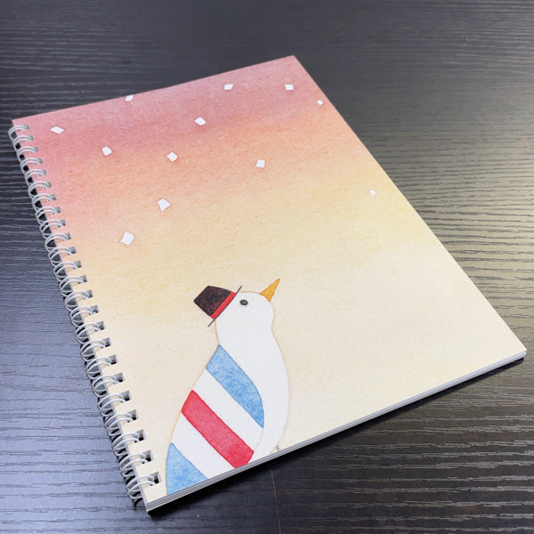 A5 Ring Notebook Kazuaki Yamada Monopo no Su "Waiting for Time" 60 Pages Illustrations Ruled Notepad