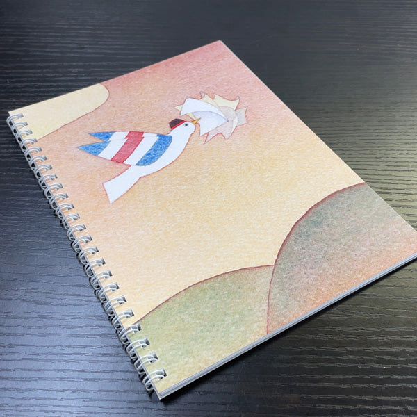 A5 Ring Notebook Kazuaki Yamada Monopo no Su "The Other Side of Happiness" 60 Pages Illustrations Ruled Notepad