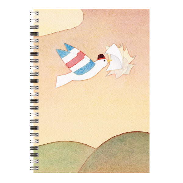 A5 Ring Notebook Kazuaki Yamada Monopo no Su "The Other Side of Happiness" 60 Pages Illustrations Ruled Notepad