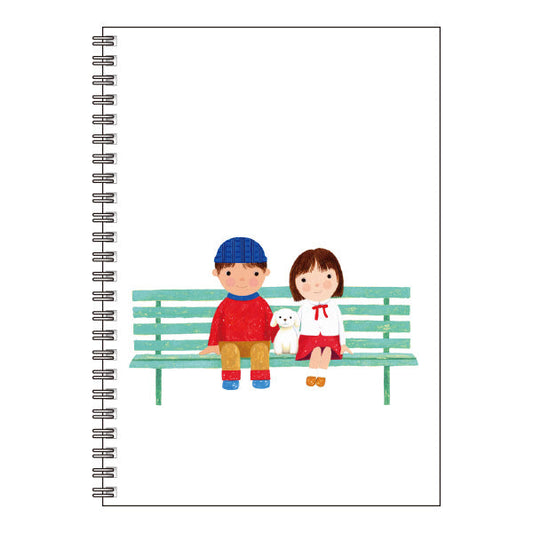 A5 Ring Notebook Kazuaki Yamada "On a Snowy Day I'm a Good Friend" 60 Pages Illustrations Picture Book Author Memo Pad Animals Musical Instruments Stationery