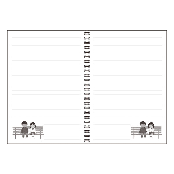 A5 Ring Notebook Kazuaki Yamada "On a Snowy Day I'm a Good Friend" 60 Pages Illustrations Picture Book Author Memo Pad Animals Musical Instruments Stationery
