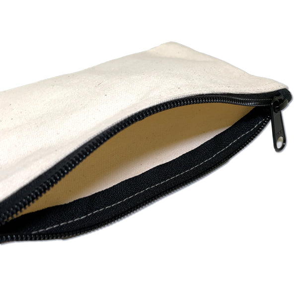 Flat pouch by Kazuaki Yamada "Bear Horn" canvas, picture book author, illustration, gift, animal, musical instrument