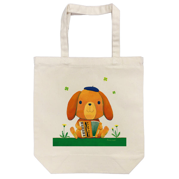 Tote bag Kazuaki Yamada "Lop-kun the droopy-eared rabbit" canvas bag Picture book author Animals Musical instruments