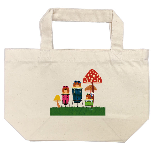 Lunch Tote Yamada Kazuaki "Anne, Petit and Pake" Canvas Bag Picture Book Author Illustration Gift Animal Musical Instrument