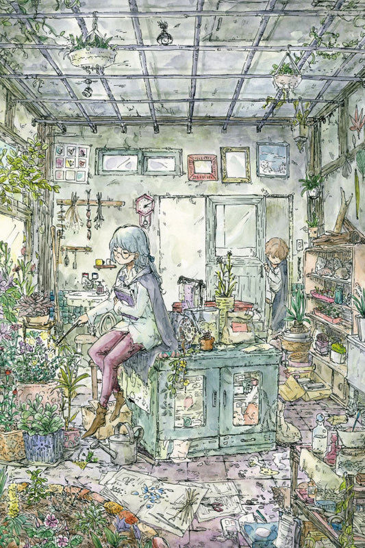 Postcard Mina Kawai "After School Preparation Room" 100 x 150 mm Illustrator Postcard