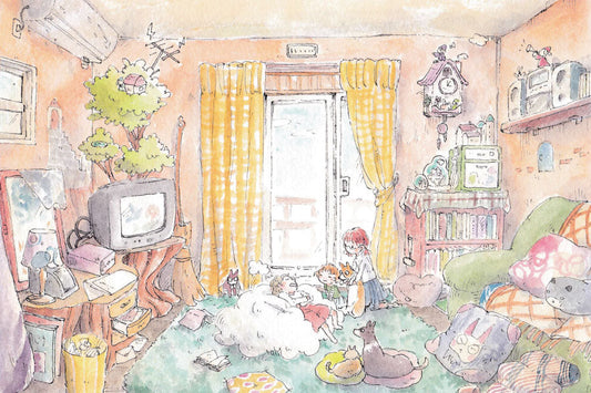 Postcard Mina Kawai "Wizard's House" 100 x 150 mm Illustrator Postcard