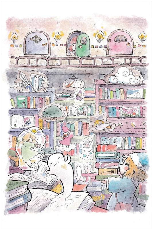 Postcard Mina Kawai "Story Warehouse" 100 x 150 mm Illustrator Postcard