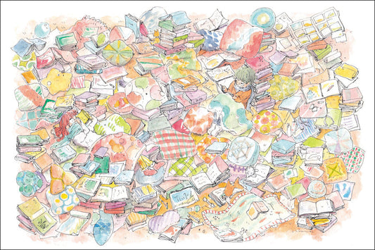 Postcard Mina Kawai "Hikikomori" 100 x 150 mm Illustrator Postcard