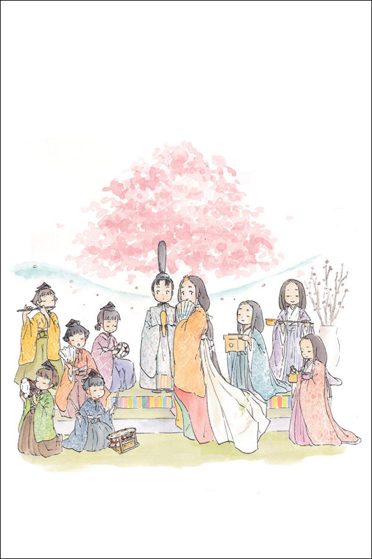 Postcard Mina Kawai "Girl's Day" 100 x 150 mm Postcard Illustrator