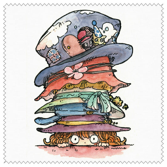 Cleaning cloth Mina Kawai "Witch's hat" glasses cleaning cloth Lens cleaner Glasses accessories