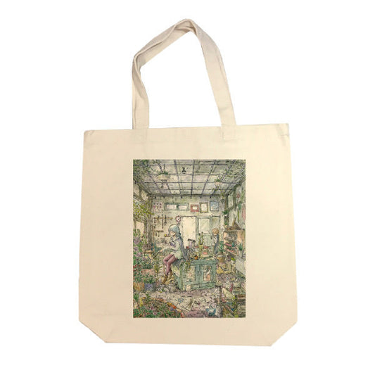 Tote bag Mina Kawai "After school preparation room" handbag Canvas