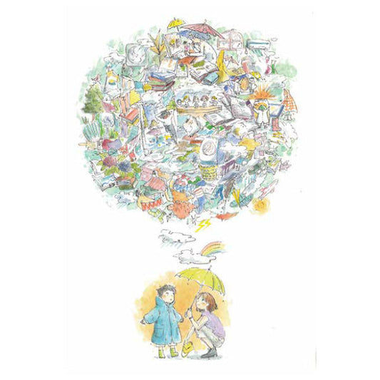 ランチトート かわいみな「雨の対策」手さげバッグ 帆布