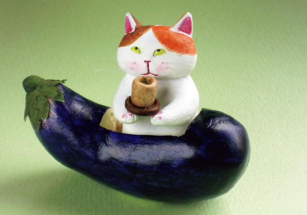ポストカード 高橋理佐/猫粘土作家「おもてナス」105×150mm 動物 カラー写真