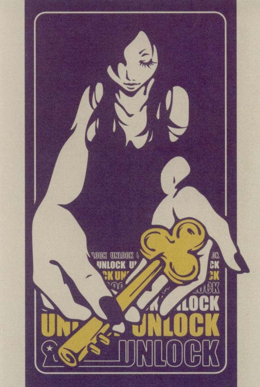 Postcard Wakamatsu Kaori "UNLOCK Woman" 100 x 148 mm Illustrator Postcard