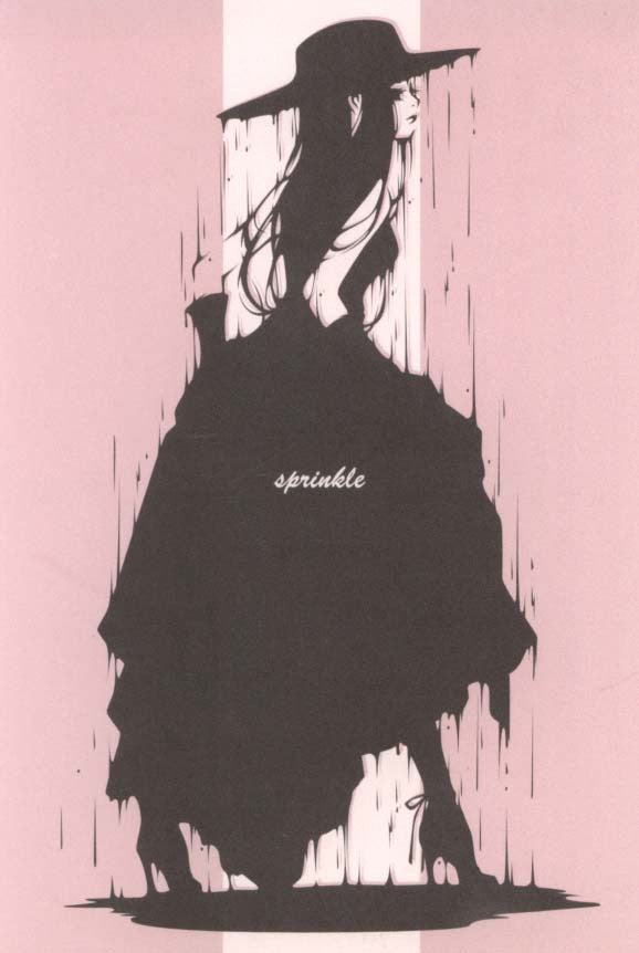 Postcard Wakamatsu Kaori "Sprinkle Woman" 100 x 148 mm Illustrator Postcard