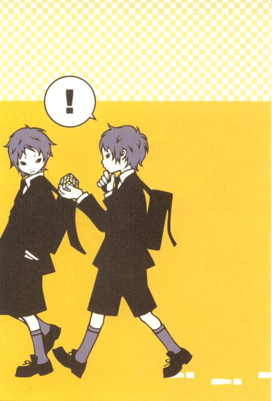 Postcard Wakamatsu Kaori "Two Boys" 100 x 148 mm Illustrator Postcard