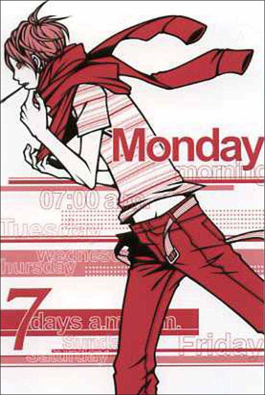 Postcard Wakamatsu Kaori "7days Monday" 100 x 148 mm Illustrator Postcard