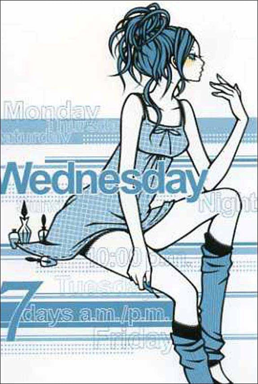 Postcard Wakamatsu Kaori "7days Wednesday" 100 x 148 mm Illustrator Postcard