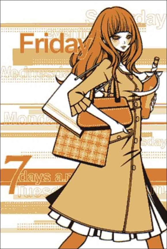 Postcard Wakamatsu Kaori "7days Friday" 100 x 148 mm Illustrator Postcard