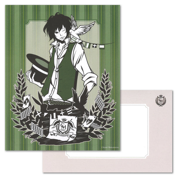 Letter set Wakamatsu Kaori "Man with a hat" illustration Japanese style 6 sheets of letter paper 3 envelopes Letter