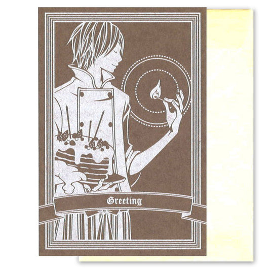 Greeting Cards Multipurpose Wakamatsu Kaori "Male" Illustration Message Card