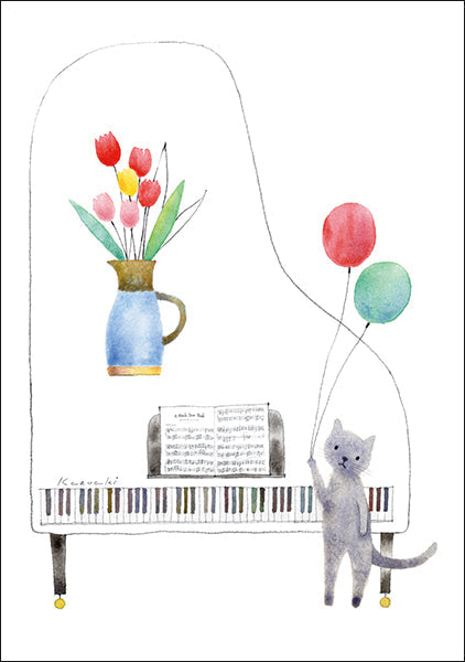 Postcard Kazuaki Yamada "The Melody For You" 105 x 150mm Picture book author illustrator Postcard