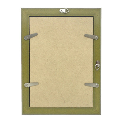 Wall-mounted photo frame, khaki stain, postcard size, A6, antique, wedding gift, baby gift, interior decoration, original