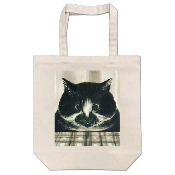 トートバッグ 中浜稔「サンマ」猫墨絵作家 カバン 手さげバッグ