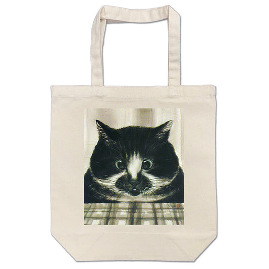 トートバッグ 中浜稔「サンマ」猫墨絵作家 カバン 手さげバッグ