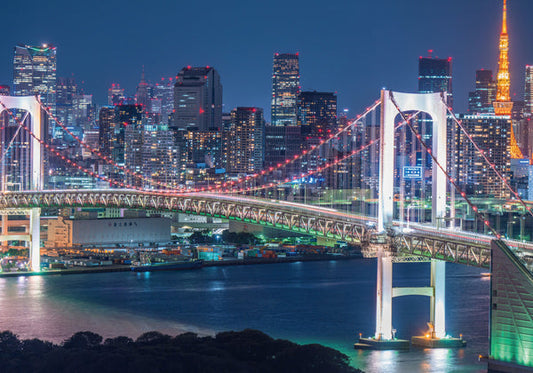 ポストカード 日本風景「東京 夜景」105×150mm カラー写真 観光内 名所 郵便はがき